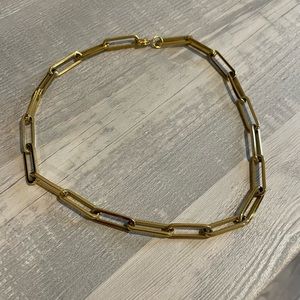 Ellie Vail water resistant chunky gold chain choker necklace